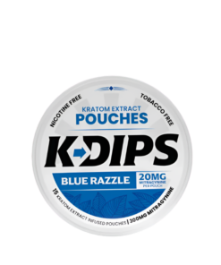 HAPPY HIPPO K-DIPS KRATOM EXTRACT POUCHES 15CT 20MG - BLUE RAZZLE