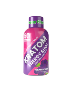 HAPPY HIPPO KRATOM ENERGY SHOT 2FLOZ 50MG - GRAPELICIOUS