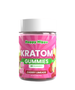 HAPPY HIPPO KRATOM GUMMIES 400MG 20CT - CHERRY LIMEADE