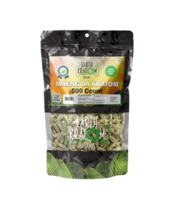 EARTH KRATOM CAPSULES 500CT - MAENG DA GREEN VEIN