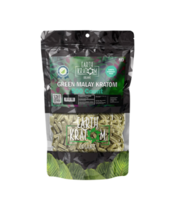 EARTH KRATOM CAPSULES 500CT - MALAY GREEN VEIN