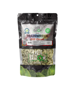 EARTH KRATOM CAPSULES 500CT - TRAINWRECK