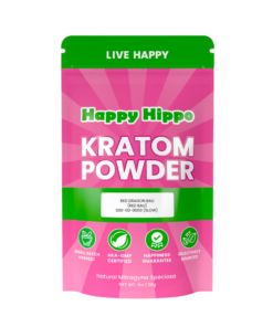 HAPPY HIPPO KRATOM POWDER 227G / 8OZ - RED DRAGON BALI / BALI RED VEIN