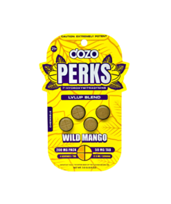 Dozo Perks 4ct 7OH LVLUP Blend Wild Mango Chewable Tabs 50mg per Tablet