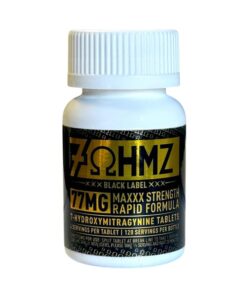 7OHMZ BLACK LABEL 7-HYDROXY TABLETS MAXXX STRENGTH FORMULA 77MG 30CT -UNFLAVORED