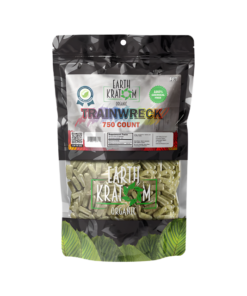 EARTH KRATOM CAPSULES 750CT - TRAINWRECK