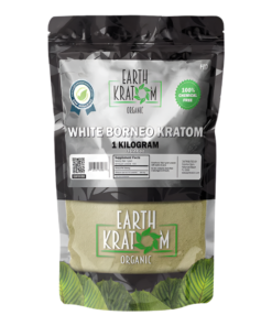 EARTH KRATOM POWDER 1000G / 35.27OZ - BORNEO WHITE VEIN