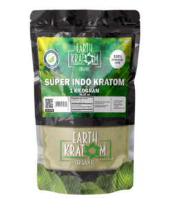 EARTH KRATOM POWDER 1000G / 35.27OZ - INDO SUPER GREEN VEIN