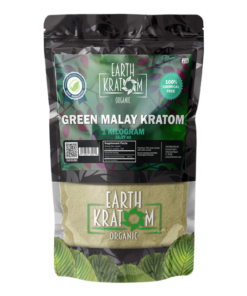 EARTH KRATOM POWDER 1000G / 35.27OZ - MALAY GREEN VEIN