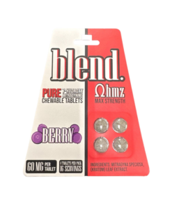 Blend OHMZ 7OH Chewable Tabs Max Strength 4ct 60mg Per Tablet - Berry