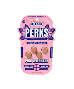 Dozo Perks 4ct 7OH Mellow Blend Pink Lemonade Chewable Tabs 50mg per Tablet