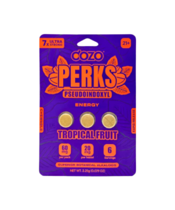 Dozo Perks 3ct 7OH + Psuedo Chewable Tabs Tropical Fruit 20mg per Tablet