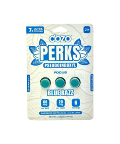 Dozo Perks 3ct 7OH + Psuedo Chewable Tabs Blue Razz 20mg per Tablet