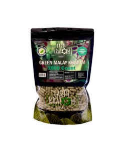 EARTH KRATOM CAPSULES 1000CT - MALAY GREEN VEIN