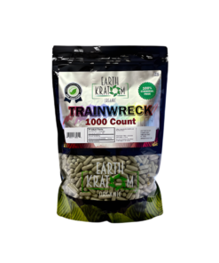 EARTH KRATOM CAPSULES 1000CT - TRAINWRECK