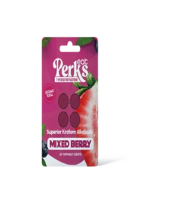 Eat Perkz 4ct 7OH Mixed Berry Chewable Tabs 25mg Per Tablet