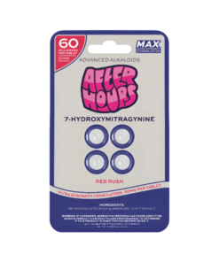 After Hours 4ct 7OH Chewable Tabs Red Rush 60mg per Tablet