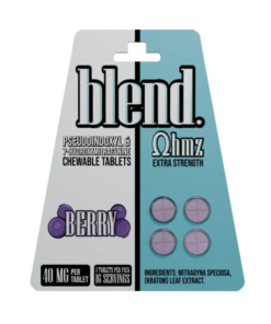 Blend Ohmz 4ct 7OH Chewable Tabs Berry 40mg Per Tablet