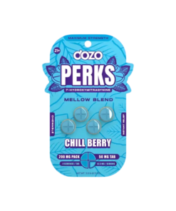 Dozo Perks 4ct 7OH Party Blend Chill Berry Chewable Tabs 50mg per Tablet