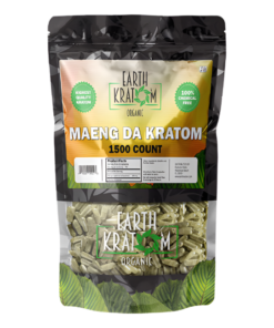 EARTH KRATOM CAPSULES 1500CT - MAENG DA GREEN VEIN