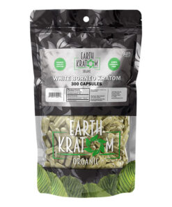 EARTH KRATOM CAPSULES 300CT - BORNEO WHITE VEIN
