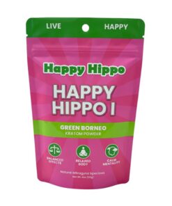 HAPPY HIPPO I KRATOM POWDER 113G / 4OZ - GREEN BORNEO